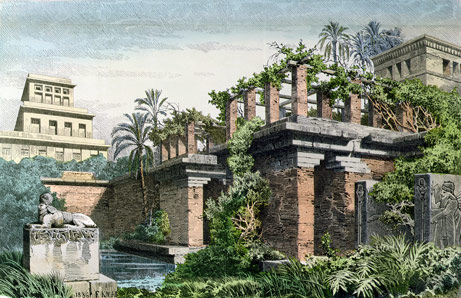 巴比伦空中花园the hanging gardens of babylon iraq